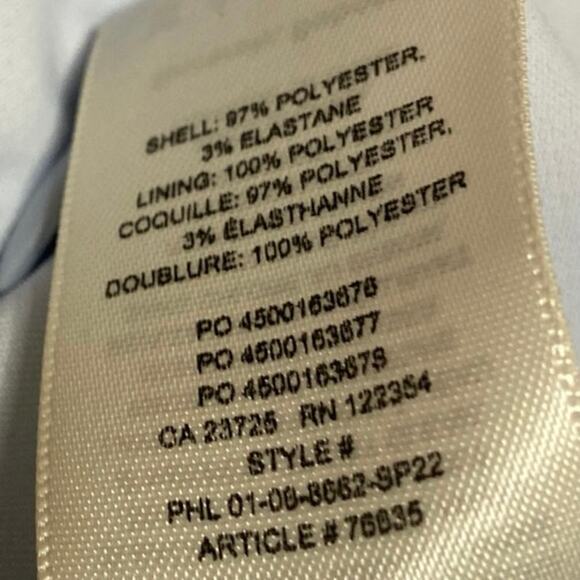 NEW Aritzia Babaton Blue Sleeveless Slit Square Neck Midi Sheath Dress Size 4 - Picture 5 of 5